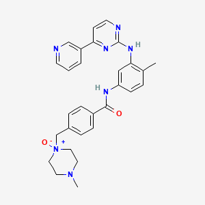 molecular formula C29H31N7O2 B589676 4-Methyl-1-(4-((4-methyl-3-((4-(pyridin-3-yl)pyrimidin-2-yl)amino)phenyl)carbamoyl)benzyl)piperazine 1-oxide CAS No. 938082-57-6