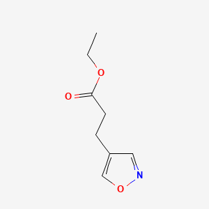 molecular formula C8H11NO3 B589678 Ethyl 3-(1,2-oxazol-4-yl)propanoate CAS No. 141679-80-3