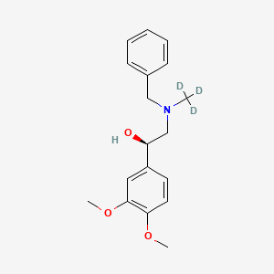 molecular formula C18H23NO3 B589680 N-Benzyl (-)-Normacromerine-d3 CAS No. 1329840-63-2