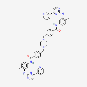 molecular formula C52H48N12O2 B589682 Des(methylpiperazinyl-N-methyl) Imatinib Dimer Impurity CAS No. 1365802-18-1