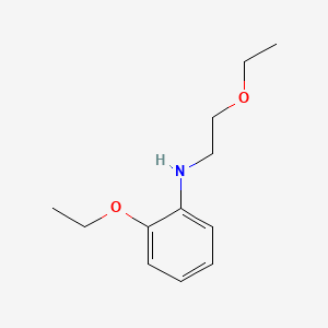 molecular formula C12H19NO2 B589698 2-Ethoxy-N-(2-ethoxyethyl)aniline CAS No. 127599-50-2