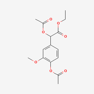 alpha,4-Di-O-acetyl Vanillylmandelic Acid Ethyl Ester