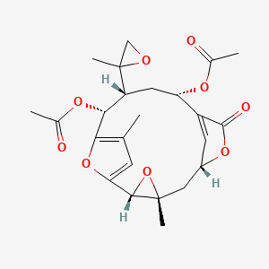 [(2R,4R,6R,10S,12R,13R)-13-acetyloxy-4,15-dimethyl-12-(2-methyloxiran-2-yl)-8-oxo-3,7,17-trioxatetracyclo[12.2.1.16,9.02,4]octadeca-1(16),9(18),14-trien-10-yl] acetate