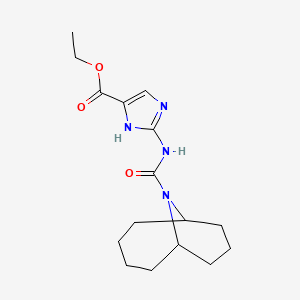 molecular formula C16H24N4O3 B5897419 ethyl 2-[(10-azabicyclo[4.3.1]dec-10-ylcarbonyl)amino]-1H-imidazole-5-carboxylate trifluoroacetate 