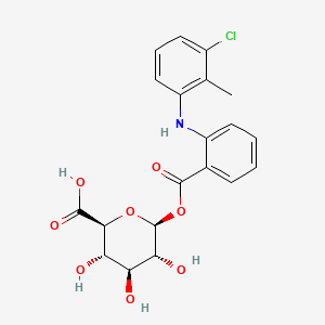 molecular formula C20H20ClNO8 B589770 Tolfenamic Acid Acyl-|A-D-Glucuronide CAS No. 77605-75-5