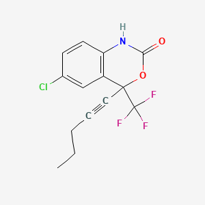 molecular formula C14H11ClF3NO2 B589793 6-chloro-4-pent-1-ynyl-4-(trifluoromethyl)-1H-3,1-benzoxazin-2-one CAS No. 205755-86-8