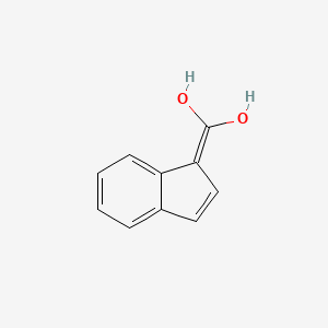 molecular formula C10H8O2 B589802 (1H-Inden-1-ylidene)methanediol CAS No. 153470-52-1