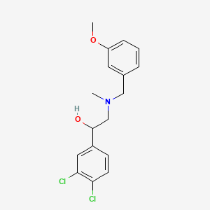 molecular formula C17H19Cl2NO2 B589810 1-(3,4-二氯苯基)-2-{[(3-甲氧基苯基)甲基](甲基)氨基}乙醇 CAS No. 802051-24-7