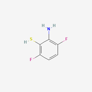 molecular formula C6H5F2NS B589816 2-Amino-3,6-difluorobenzenethiol CAS No. 143163-91-1