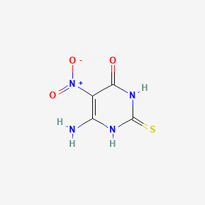 molecular formula C4H4N4O3S B589824 6-Amino-5-nitro-2-thio-uracil CAS No. 98020-47-4
