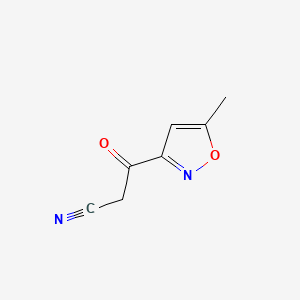 molecular formula C7H6N2O2 B589834 3-(5-Methylisoxazol-3-yl)-3-oxopropanenitrile CAS No. 130371-64-1