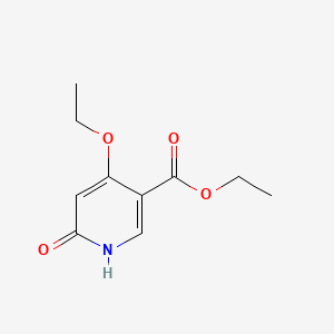 molecular formula C10H13NO4 B589903 Ethyl 4-ethoxy-6-oxo-1,6-dihydropyridine-3-carboxylate CAS No. 138055-97-7