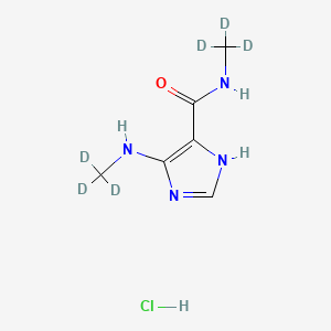 molecular formula C6H11ClN4O B589904 Theophyllidine-d6 Hydrochloride CAS No. 1329613-52-6