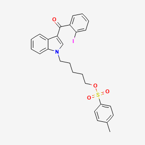 molecular formula C27H26INO4S B589907 Defluoro Tosyloxy AM-694 CAS No. 335160-96-8