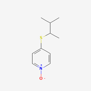 4-[(3-Methyl-2-butanyl)sulfanyl]pyridine 1-oxide