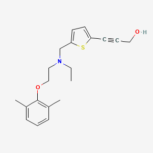 3-(5-{[[2-(2,6-dimethylphenoxy)ethyl](ethyl)amino]methyl}-2-thienyl)prop-2-yn-1-ol