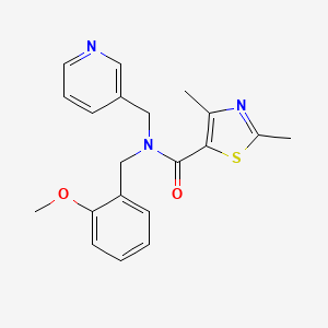 N-(2-methoxybenzyl)-2,4-dimethyl-N-(pyridin-3-ylmethyl)-1,3-thiazole-5-carboxamide