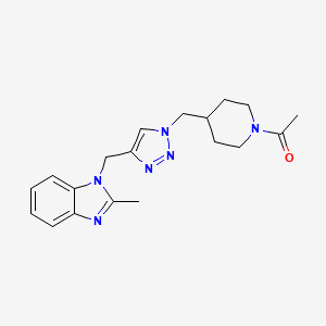 1-({1-[(1-acetyl-4-piperidinyl)methyl]-1H-1,2,3-triazol-4-yl}methyl)-2-methyl-1H-benzimidazole trifluoroacetate