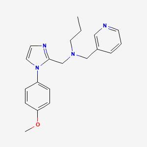 N-{[1-(4-methoxyphenyl)-1H-imidazol-2-yl]methyl}-N-(pyridin-3-ylmethyl)propan-1-amine