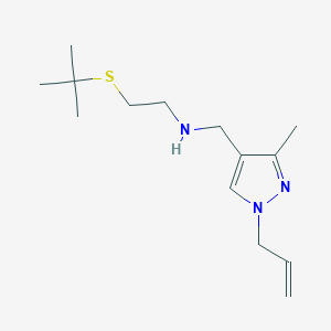 N-[(1-allyl-3-methyl-1H-pyrazol-4-yl)methyl]-2-(tert-butylthio)ethanamine