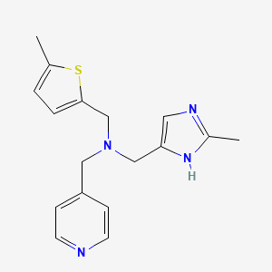 1-(2-methyl-1H-imidazol-4-yl)-N-[(5-methyl-2-thienyl)methyl]-N-(pyridin-4-ylmethyl)methanamine