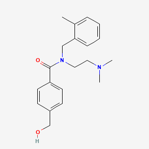 N-[2-(dimethylamino)ethyl]-4-(hydroxymethyl)-N-(2-methylbenzyl)benzamide