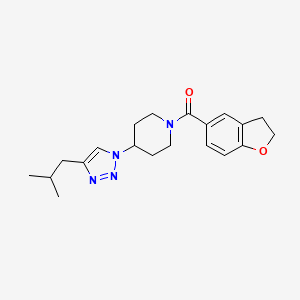 1-(2,3-dihydro-1-benzofuran-5-ylcarbonyl)-4-(4-isobutyl-1H-1,2,3-triazol-1-yl)piperidine