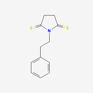 molecular formula C12H13NS2 B589922 1-Phenethylpyrrolidine-2,5-dithione CAS No. 147767-16-6