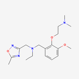 2-[2-({ethyl[(5-methyl-1,2,4-oxadiazol-3-yl)methyl]amino}methyl)-6-methoxyphenoxy]-N,N-dimethylethanamine