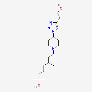 8-{4-[4-(2-hydroxyethyl)-1H-1,2,3-triazol-1-yl]piperidin-1-yl}-2,6-dimethyloctan-2-ol