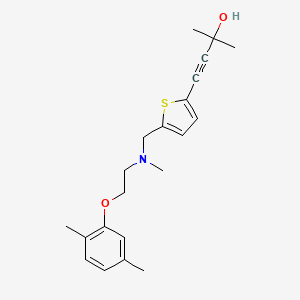 4-(5-{[[2-(2,5-dimethylphenoxy)ethyl](methyl)amino]methyl}-2-thienyl)-2-methylbut-3-yn-2-ol