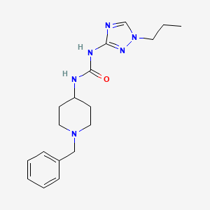 N-(1-benzyl-4-piperidinyl)-N'-(1-propyl-1H-1,2,4-triazol-3-yl)urea trifluoroacetate