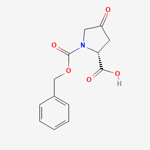 molecular formula C13H13NO5 B589924 N-Cbz-4-oxo-D-proline CAS No. 147226-04-8