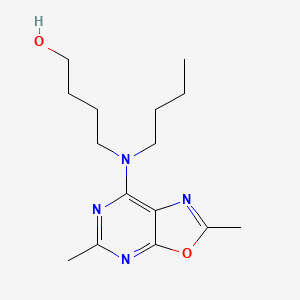 4-[butyl(2,5-dimethyl[1,3]oxazolo[5,4-d]pyrimidin-7-yl)amino]butan-1-ol