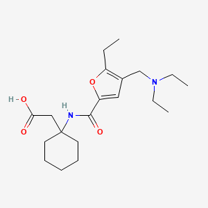 [1-({4-[(diethylamino)methyl]-5-ethyl-2-furoyl}amino)cyclohexyl]acetic acid