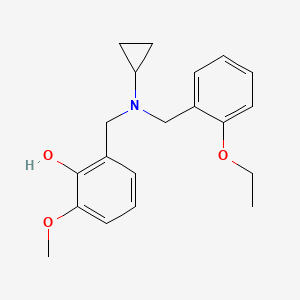 2-{[cyclopropyl(2-ethoxybenzyl)amino]methyl}-6-methoxyphenol