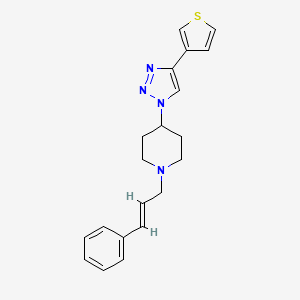 1-[(2E)-3-phenylprop-2-en-1-yl]-4-[4-(3-thienyl)-1H-1,2,3-triazol-1-yl]piperidine