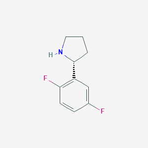 molecular formula C10H11F2N B058993 (2R)-2-(2,5-difluorophenyl)pyrrolidine CAS No. 1218935-59-1