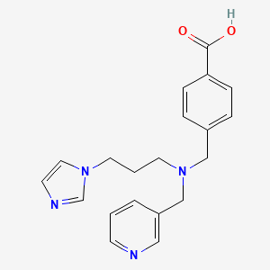 4-{[[3-(1H-imidazol-1-yl)propyl](pyridin-3-ylmethyl)amino]methyl}benzoic acid