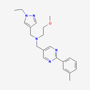 N-[(1-ethyl-1H-pyrazol-4-yl)methyl]-2-methoxy-N-{[2-(3-methylphenyl)pyrimidin-5-yl]methyl}ethanamine