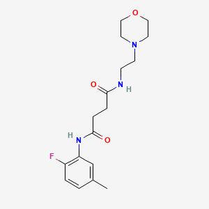 N-(2-fluoro-5-methylphenyl)-N'-(2-morpholin-4-ylethyl)succinamide