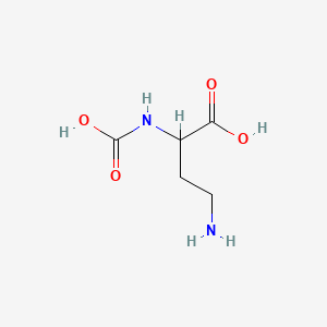 molecular formula C5H10N2O4 B589938 4-Amino-2-(carboxyamino)butanoic acid CAS No. 134579-53-6