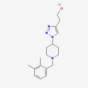 2-{1-[1-(2,3-dimethylbenzyl)piperidin-4-yl]-1H-1,2,3-triazol-4-yl}ethanol