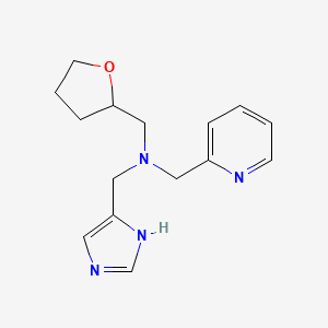 (1H-imidazol-4-ylmethyl)(pyridin-2-ylmethyl)(tetrahydrofuran-2-ylmethyl)amine