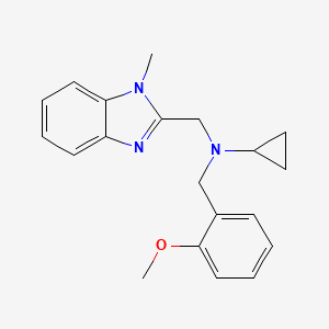 N-(2-methoxybenzyl)-N-[(1-methyl-1H-benzimidazol-2-yl)methyl]cyclopropanamine