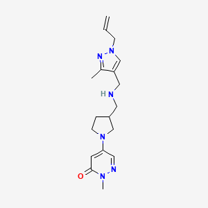 5-[3-({[(1-allyl-3-methyl-1H-pyrazol-4-yl)methyl]amino}methyl)pyrrolidin-1-yl]-2-methylpyridazin-3(2H)-one