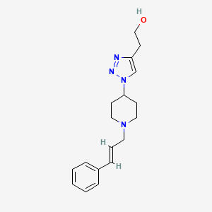 2-(1-{1-[(2E)-3-phenylprop-2-en-1-yl]piperidin-4-yl}-1H-1,2,3-triazol-4-yl)ethanol