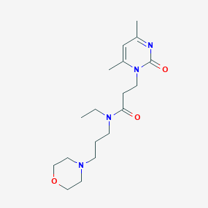 3-(4,6-dimethyl-2-oxopyrimidin-1(2H)-yl)-N-ethyl-N-(3-morpholin-4-ylpropyl)propanamide