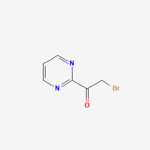 molecular formula C6H5BrN2O B589947 2-Bromo-1-(pyrimidin-2-yl)ethanone CAS No. 155468-45-4