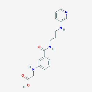 {[3-({[3-(pyridin-3-ylamino)propyl]amino}carbonyl)phenyl]amino}acetic acid